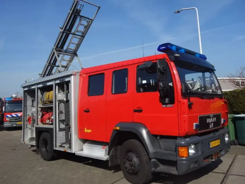 MAN 15 224-with winch 2500liter water tank,ziegler pomp
