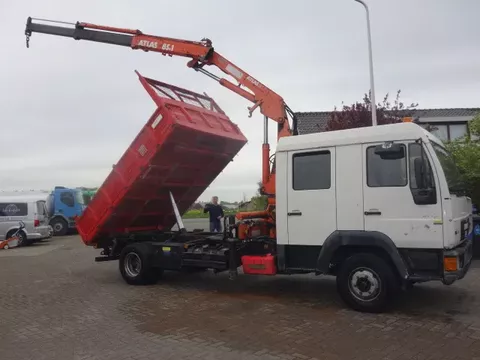 MAN 12.224 DC,8,5 TON ATLAS KRAAN,KIPPER,MANUAL POMP MAN 12.224 DC,8,5 TON ATLAS KRAAN,KIPPER,MANUAL POMP