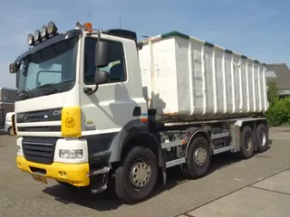 DAF CF 410 8X4 NCH CONTAINER SYSTEEM 32 TON 90 graden silo containers,25 CUB CONTAINER